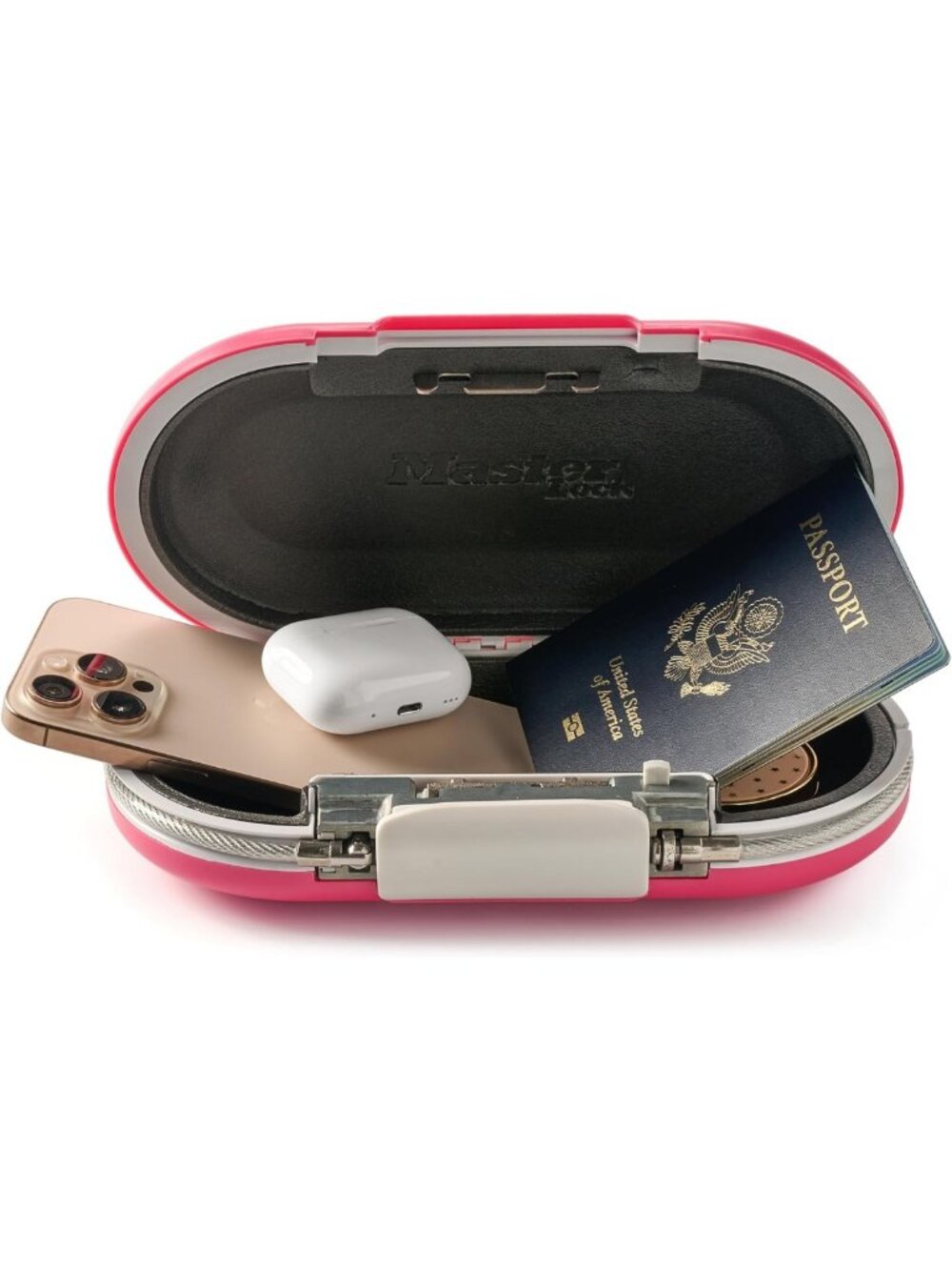 Portable Travel Safe - Water Resistant Personal Security Lock Box for Valuables